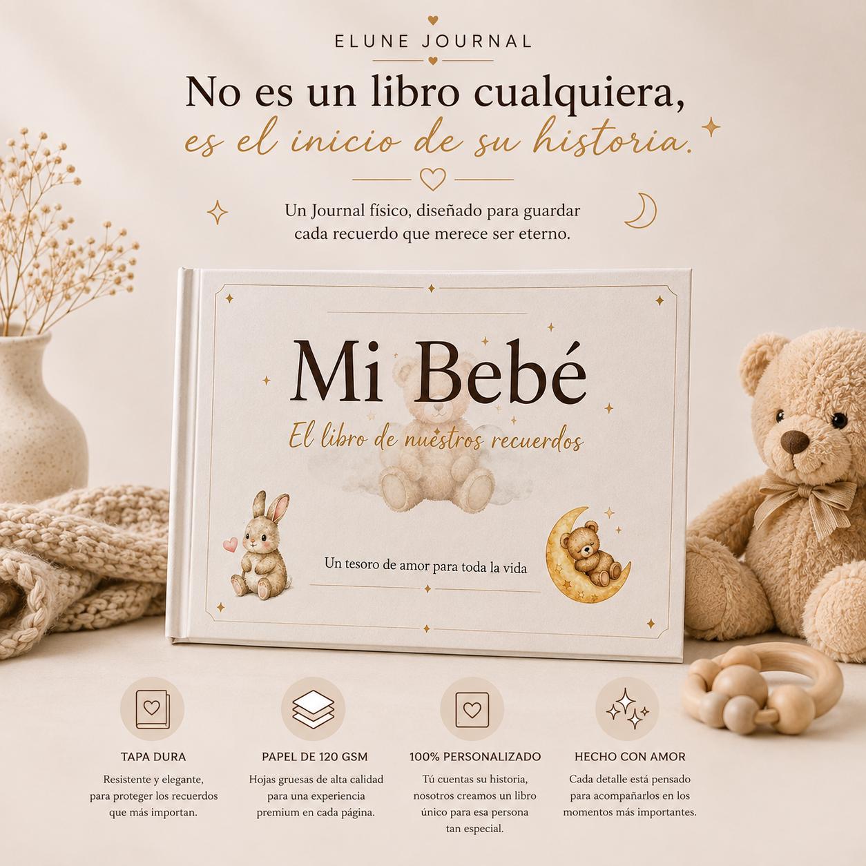 Journal Físico de Recuerdos de Mamá y Bebé