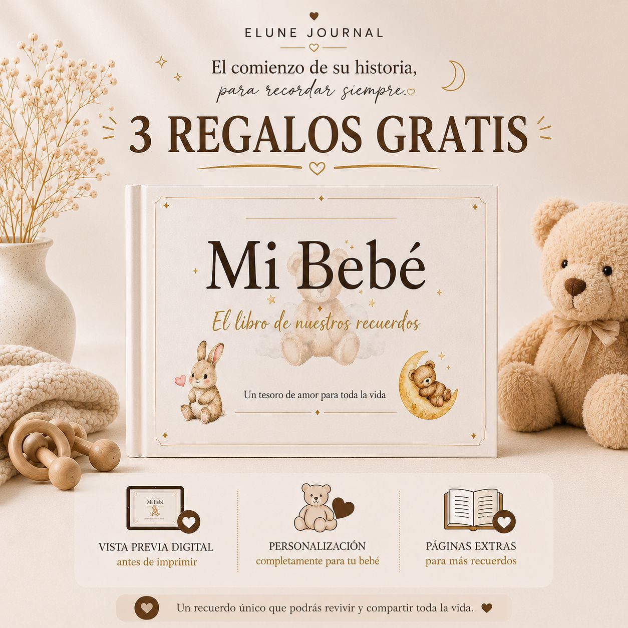 Journal Físico de Recuerdos de Mamá y Bebé
